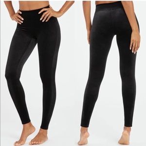 SPANX Crushed Velvet Legging Tight Size Medium